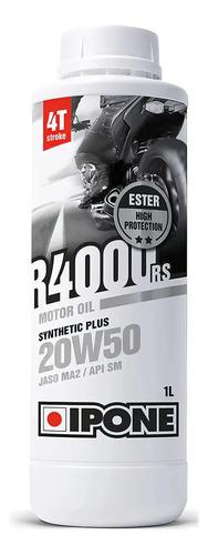 Aceite Lubricante Sintético De Moto Para Motor Ipone R4000 Rs 4t 20w-50 - 1 Litro