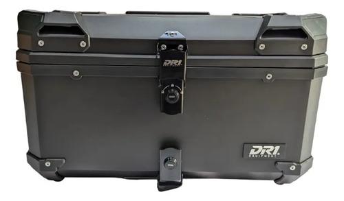 Baul Maletero Dr1 60 Litros Thunder Con Espaldar Doble Chapa Negro 2