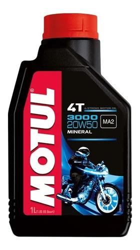 Aceite Motul 3000 4t 20w50 Mineral Moto 1l