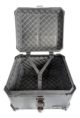 Baul Maletero Dr1 57 Litros Espaldar Aluminio Desmontable Negro 4