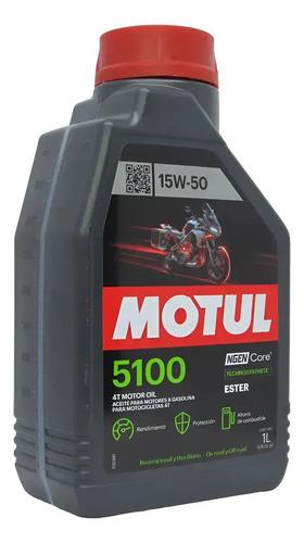 Aceite Moto Motul 5100 15w50 Api Sp Ma2 Semisintético X1 L. 3