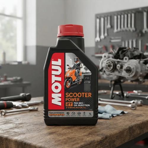 Aceite Motul Scooter Power 2t 100% Sintetico 2