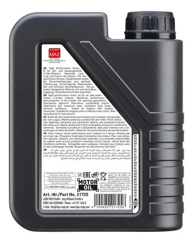 Aceite 10w50 Moto 4t Street Liqui Moly 1l 2