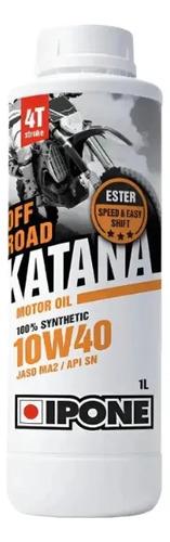 Aceite Lubricante Moto Ipone Katana Off Road Sintetico 10w40 2