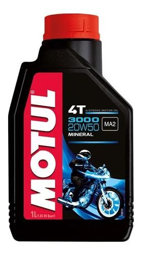 Aceite Motul 3000 4t 20w50 Mineral Moto 1l 2