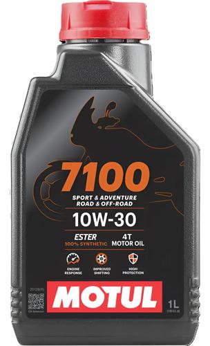 2 Aceites Para Moto 4t 7100 10w30 100% Sintetico Motul X 1l 2