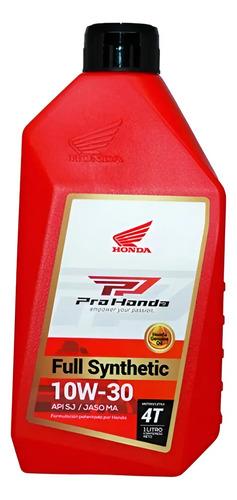 Aceite Honda 10w30 Full Sintetico Original X 1000 Ml