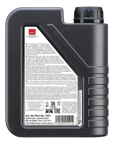 Aceite 10w40 Sintetico Street Moto 4t Liqui Moly 1l 4