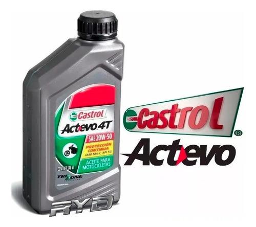 Aceite Castrol Moto 10w40 Actevo Stop & Go Sintético 3