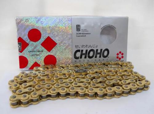 Cadena Moto 520 Oring 120l Reforzada Repuesto Choho Original Plateado 2