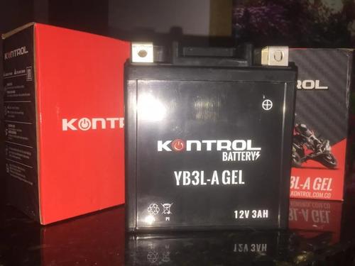 Batería Moto Kontrol Kawasaki Max 100 Yb3la Gel 3