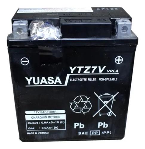 Bateria Moto Yuasa Original Honda Xre 300 Nmax Connect Ytz7v Derecho 2