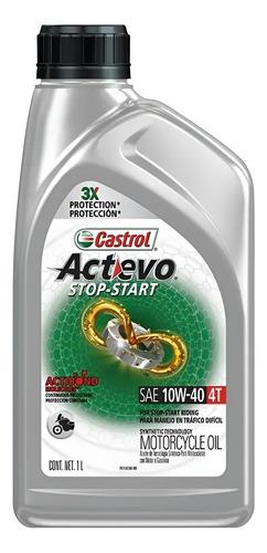 Aceite Castrol Moto 10w40 Actevo Stop & Go Sintético