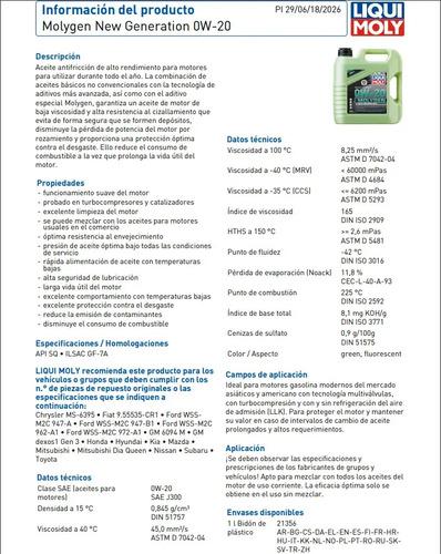 Liqui Moly Molygen 0w-20 3