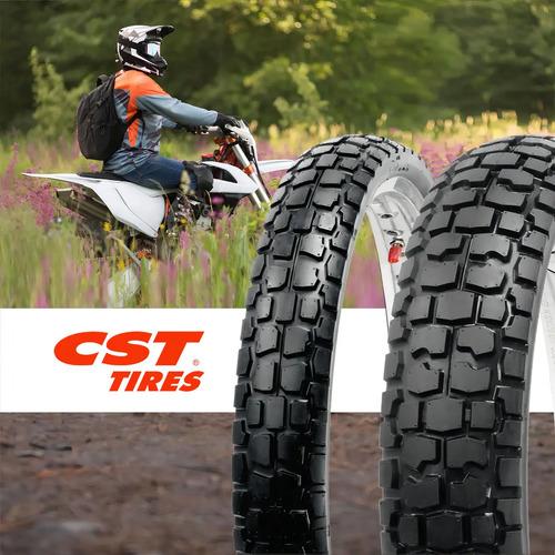 Llanta Delantera Moto 80/90-21 Cst Cm706 Enduro Xtz125 Klx Xr125 Con Cámara 10