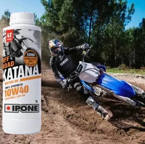Aceite Lubricante Moto Ipone Katana Off Road Sintetico 10w40 3