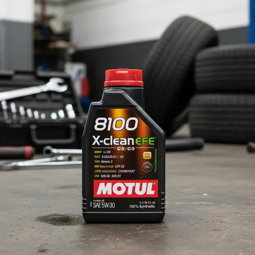 Aceite De Motor Sintético Motul 8100 X-clean Efe 5w30, 1 Lit 2