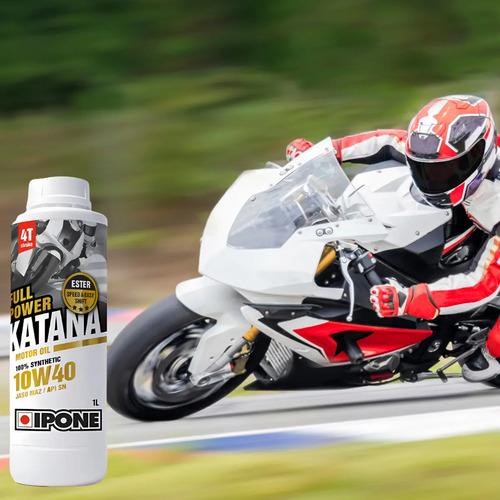 Aceite Lubricante Moto Ipone Katana 100% Sintetico 10w40 1l 9