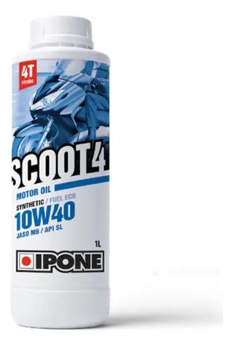 Aceite Moto Ipone 10w40 Especial Scoot Sintético X 1l