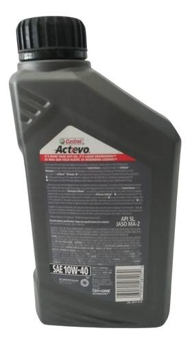 Aceite Castrol Moto 10w40 Actevo Stop & Go Sintético 5