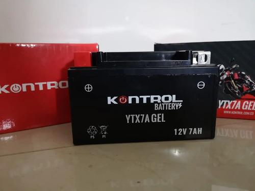 Batería Moto Akt 200 Jet 5 Jet 4 Xm 180 Kontrol Ytx7a Gel Izquierdo 5