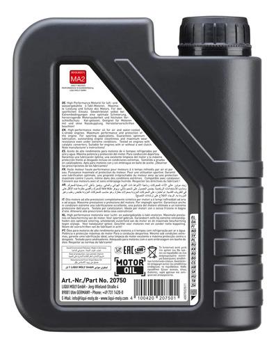 Aceite 5w40 Sintetico Street Moto 4t Liqui Moly 1l 3