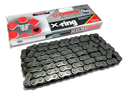 Cadena Moto 520 Xring 120l Reforzada Repuesto Choho Original Plateado