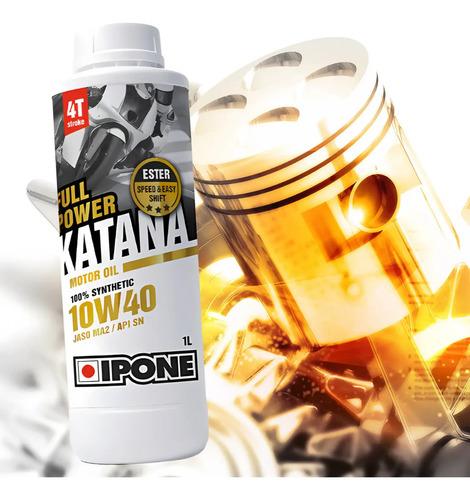 Aceite Lubricante Moto Ipone Katana 100% Sintetico 10w40 1l 7