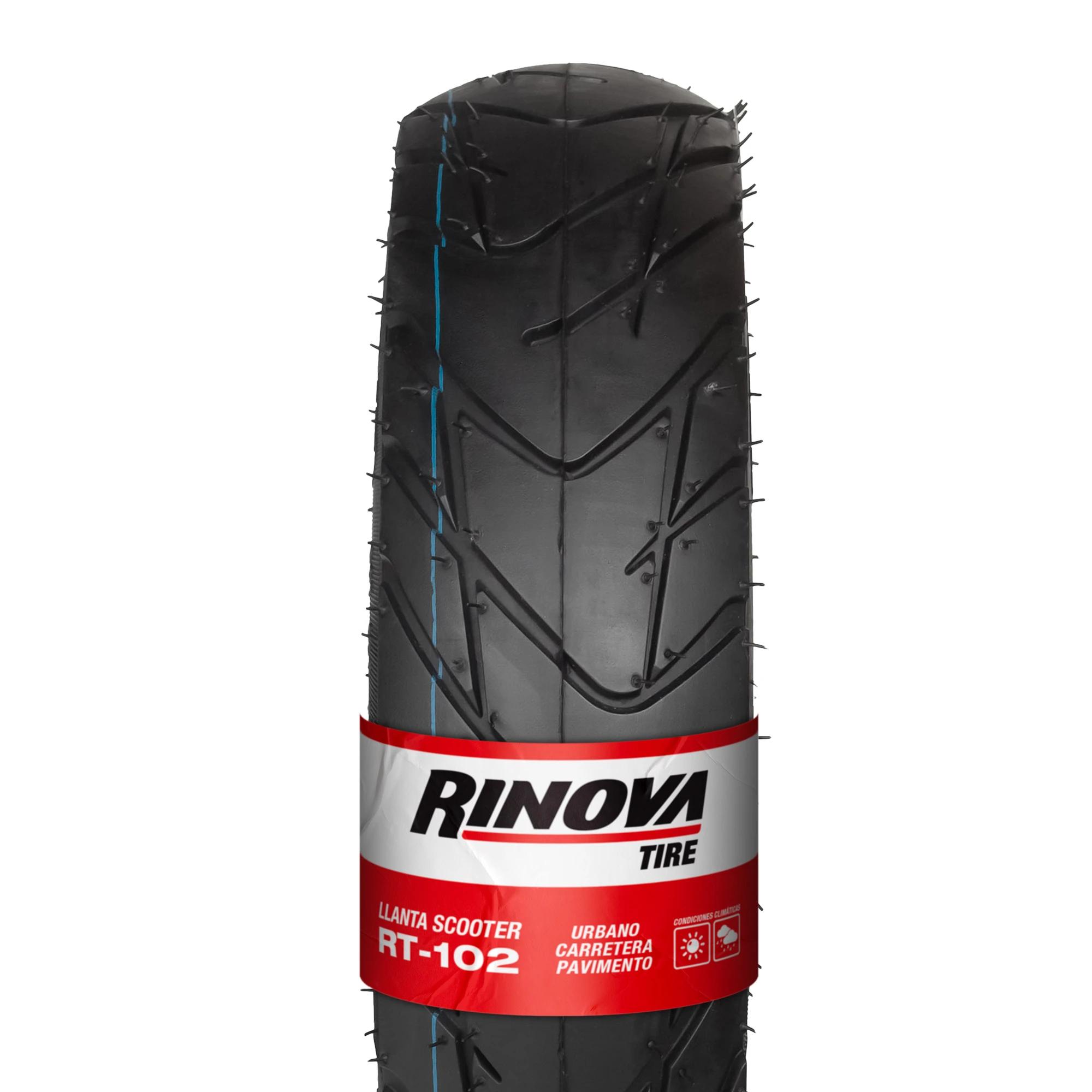 Llanta Moto Scooter 90/90-10 RINOVA TIRES RT-102 55J SELLOMATIC