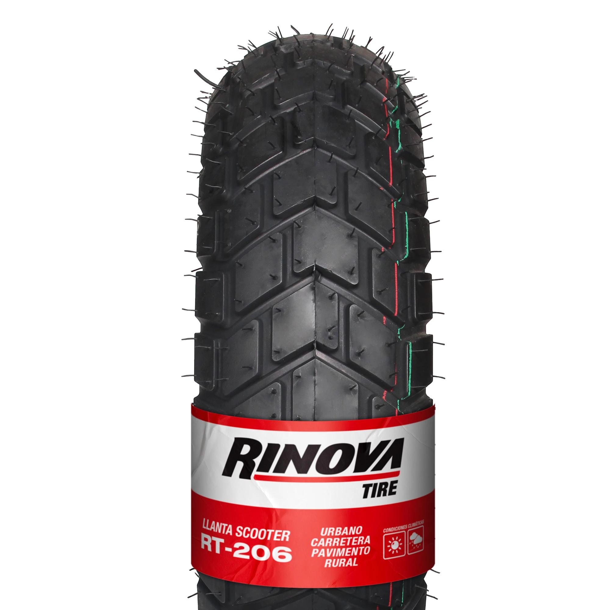 Llanta Moto Scooter 130/90-10 RINOVA TIRES RT-206 75J SELLOMATIC
