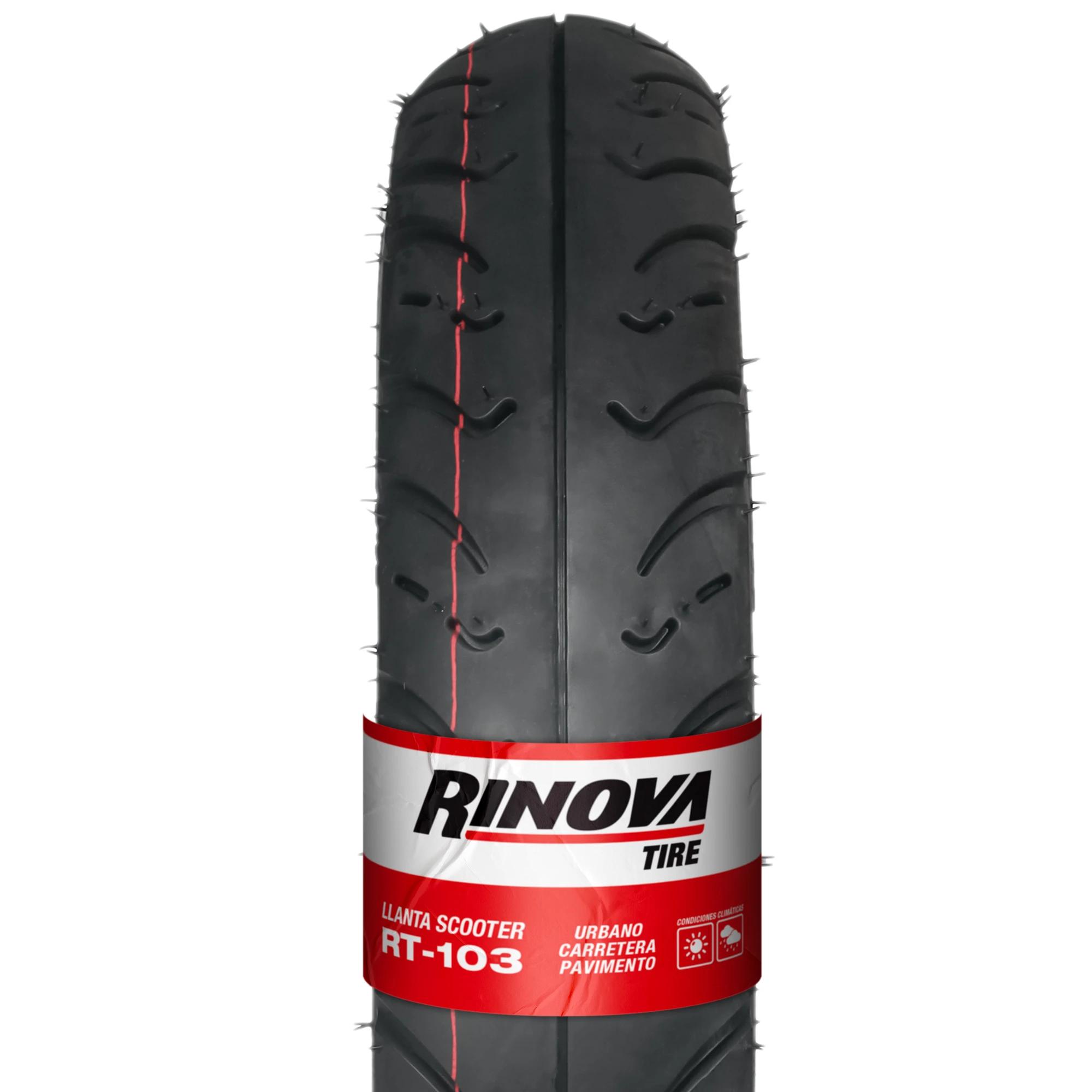 Llanta Moto 90/90-12 RINOVA TIRES RT-103 64J SELLOMATIC