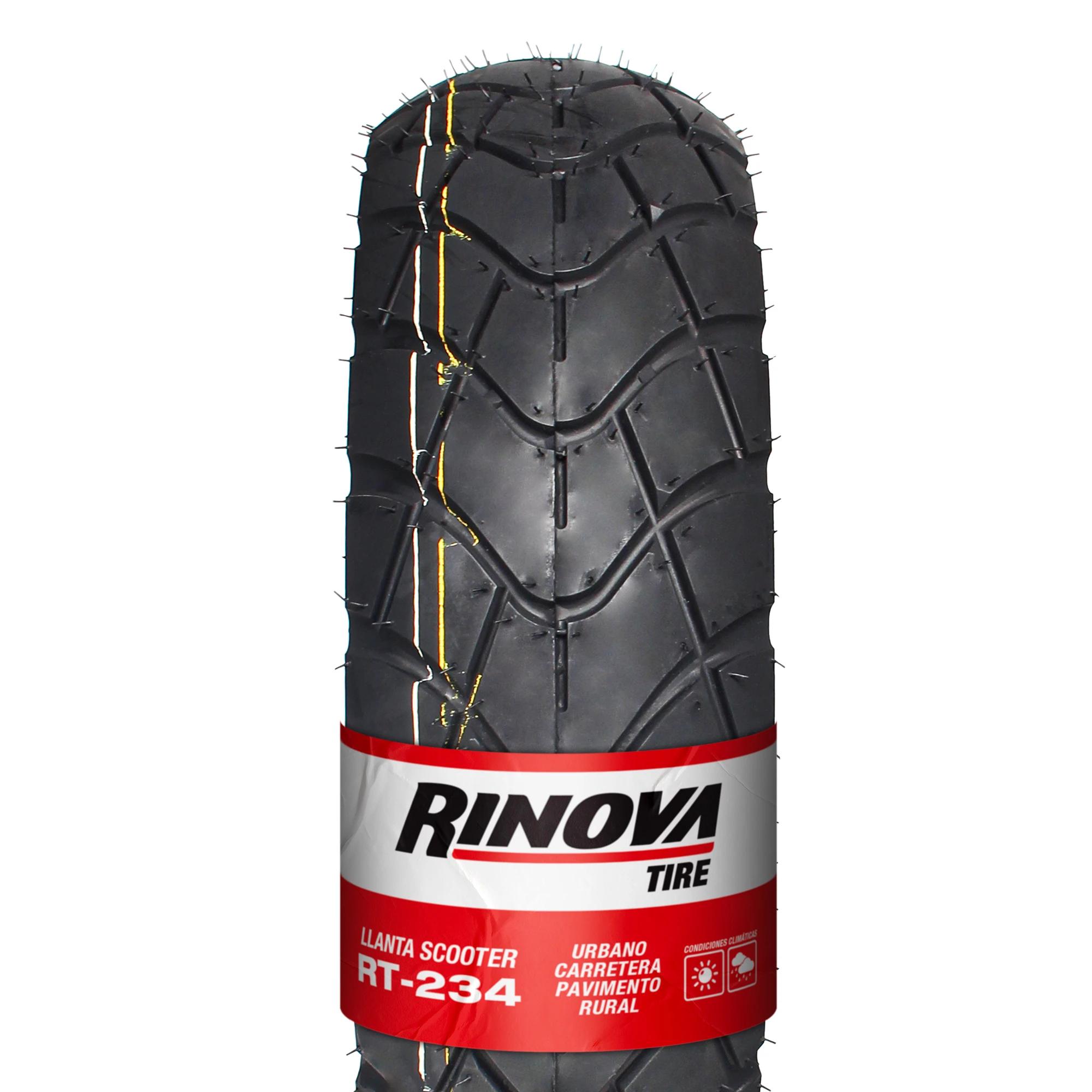 Llanta Moto Scooter 130/70-12 Rinova Tires RT-234 68J Sellomatic
