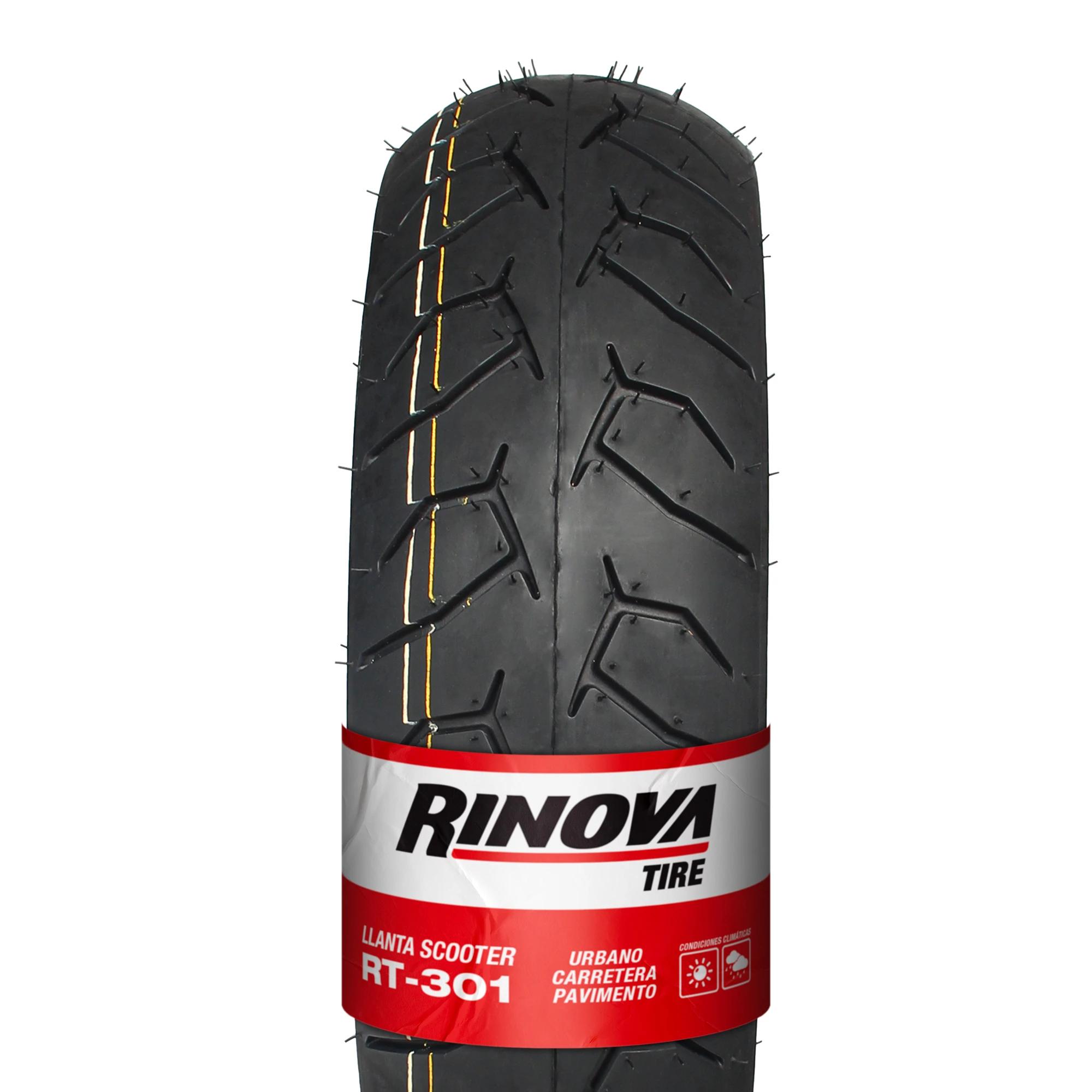 Llanta Moto Scooter 130/70-12 RINOVA TIRES RT-301 62J SELLOMATIC