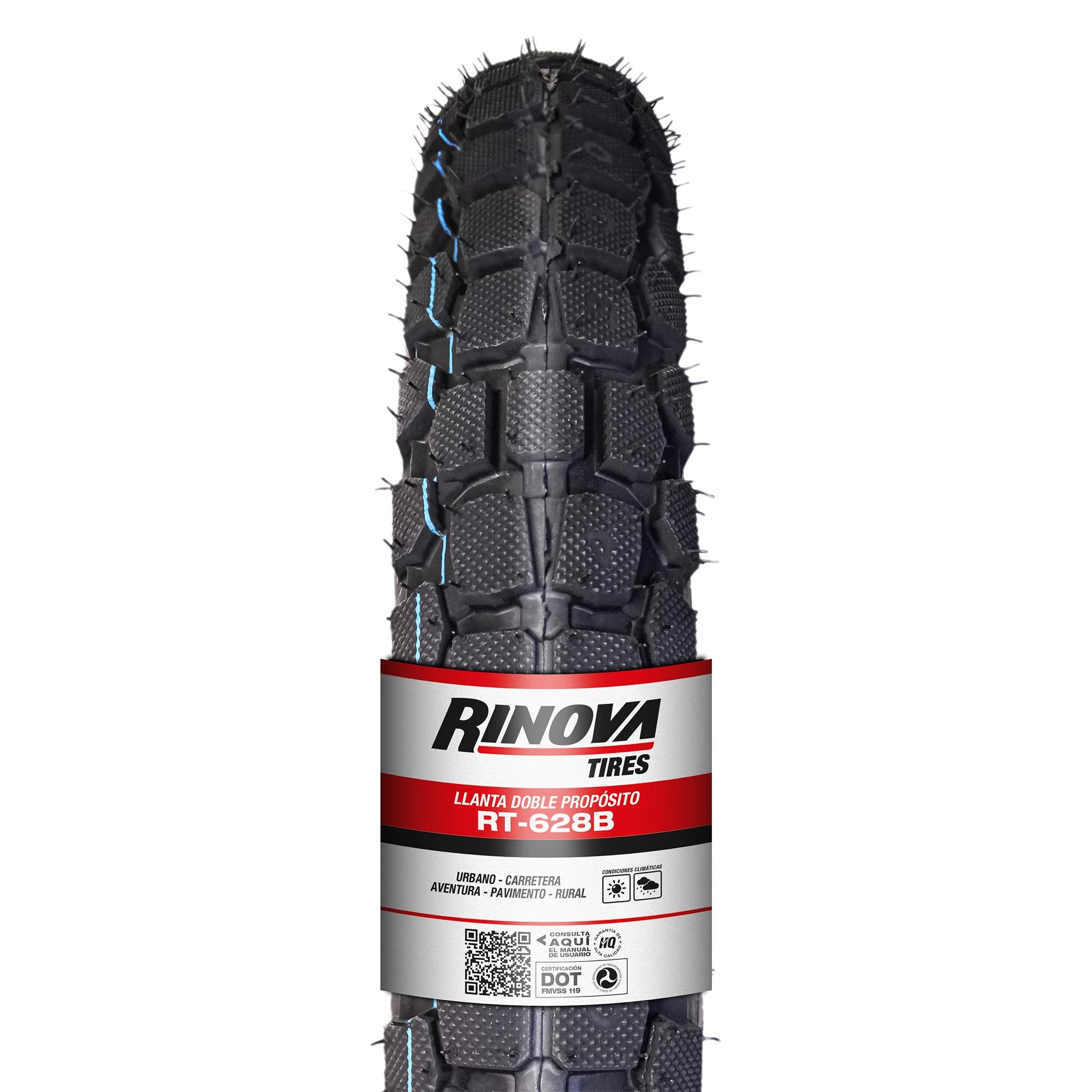 Llanta Moto Doble Propósito 300-14 RINOVA RT-628B TT 48L