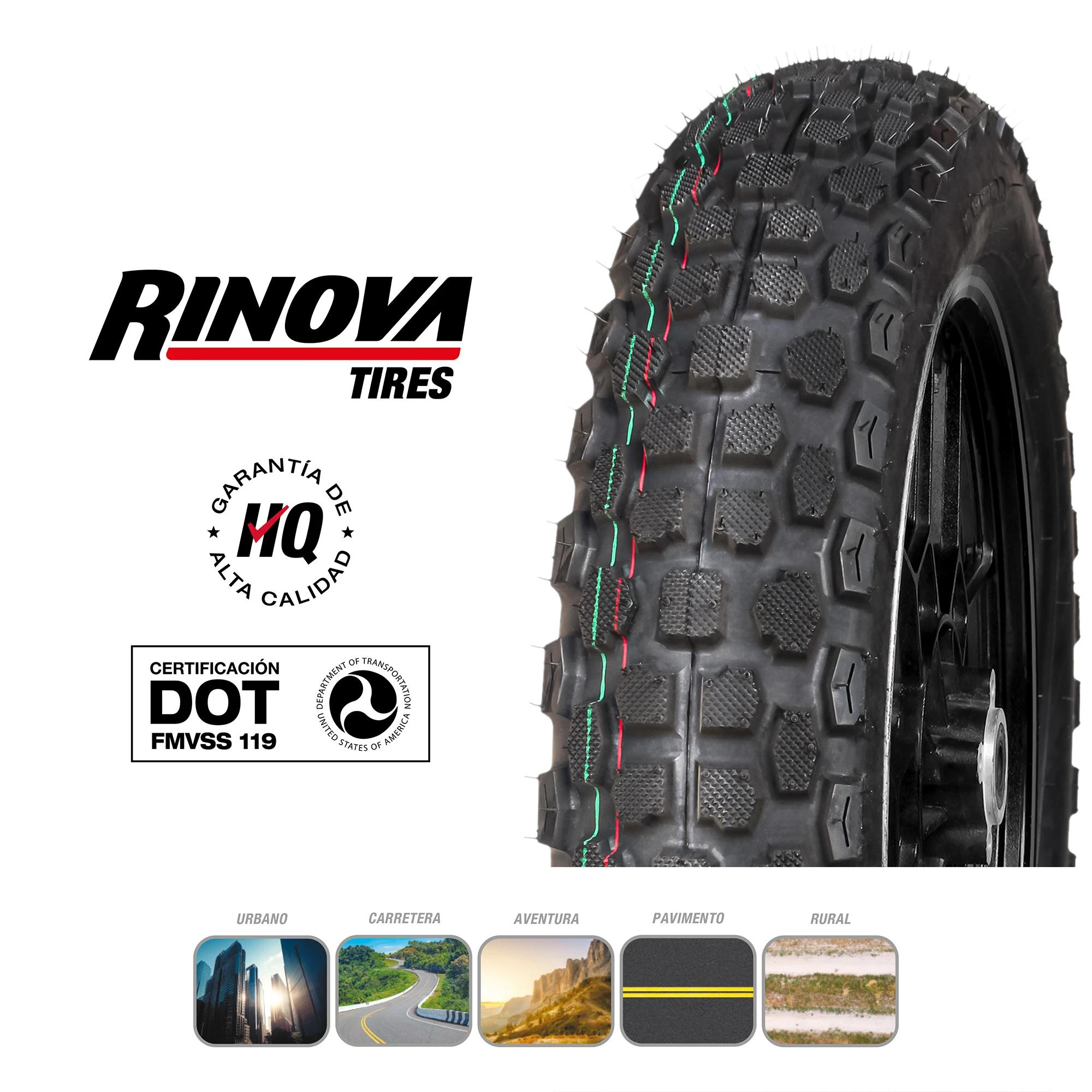 Llanta Moto Doble Propósito 110/90-16 Rinova RT-678 71L Sellomatic 5