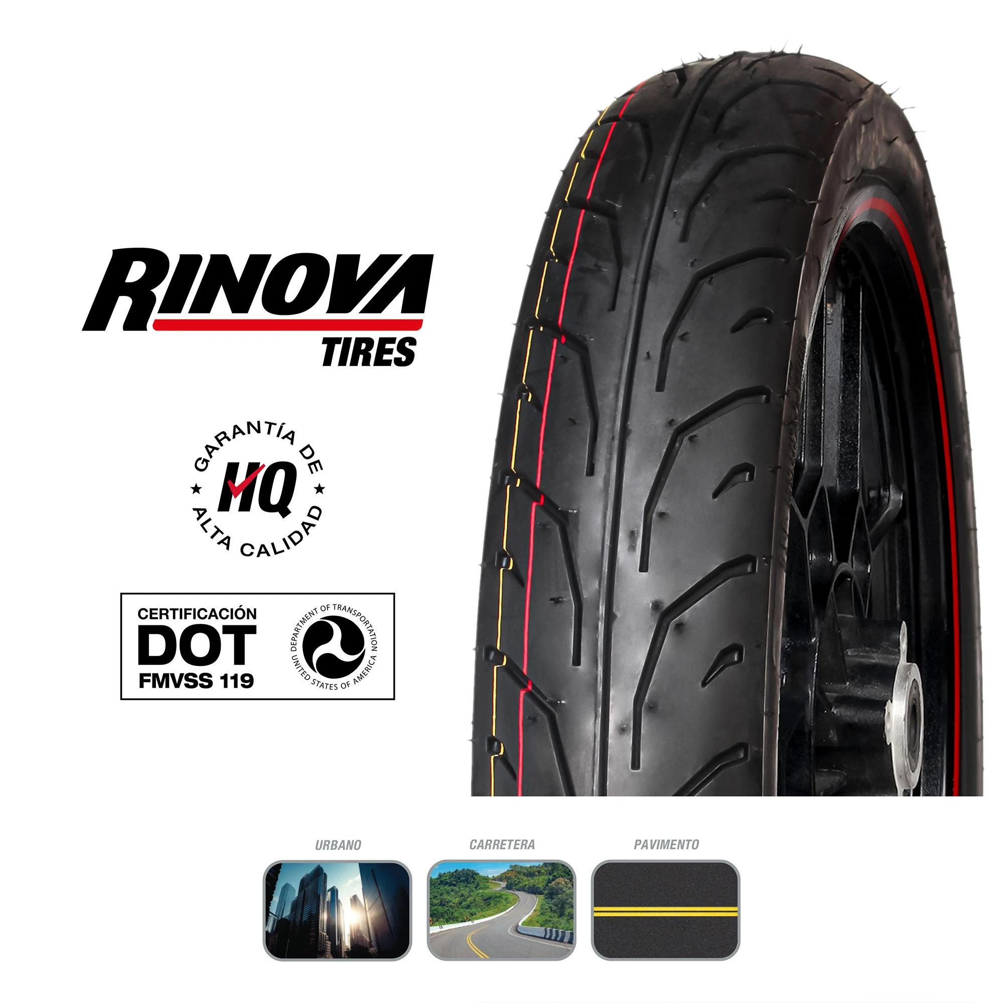 Llanta Moto Pistera 70/90-17 Rinova RT-168 Reforzada 43L Sellomatic 4