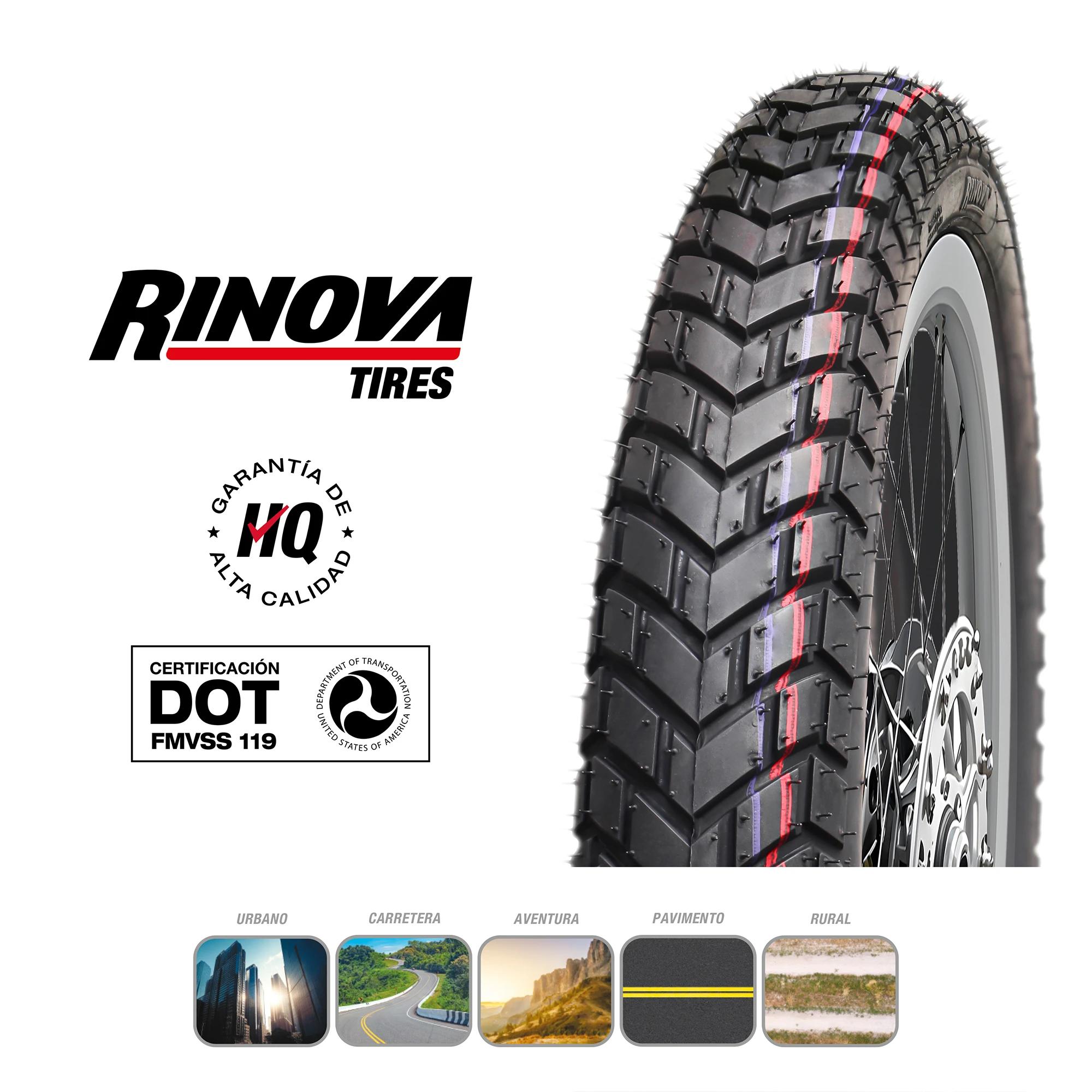 Llanta Moto Doble Propósito 250-17 Rinova RT-639 TT 43L 5