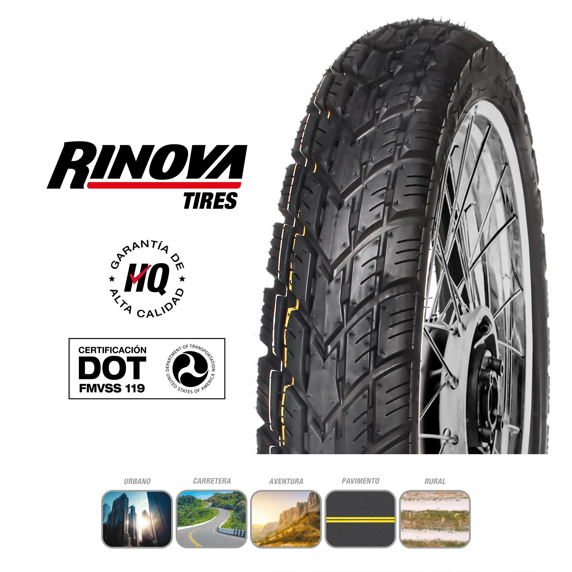 Llanta Moto Doble Propósito 300-17 Rinova RT-603 TT 53P 5
