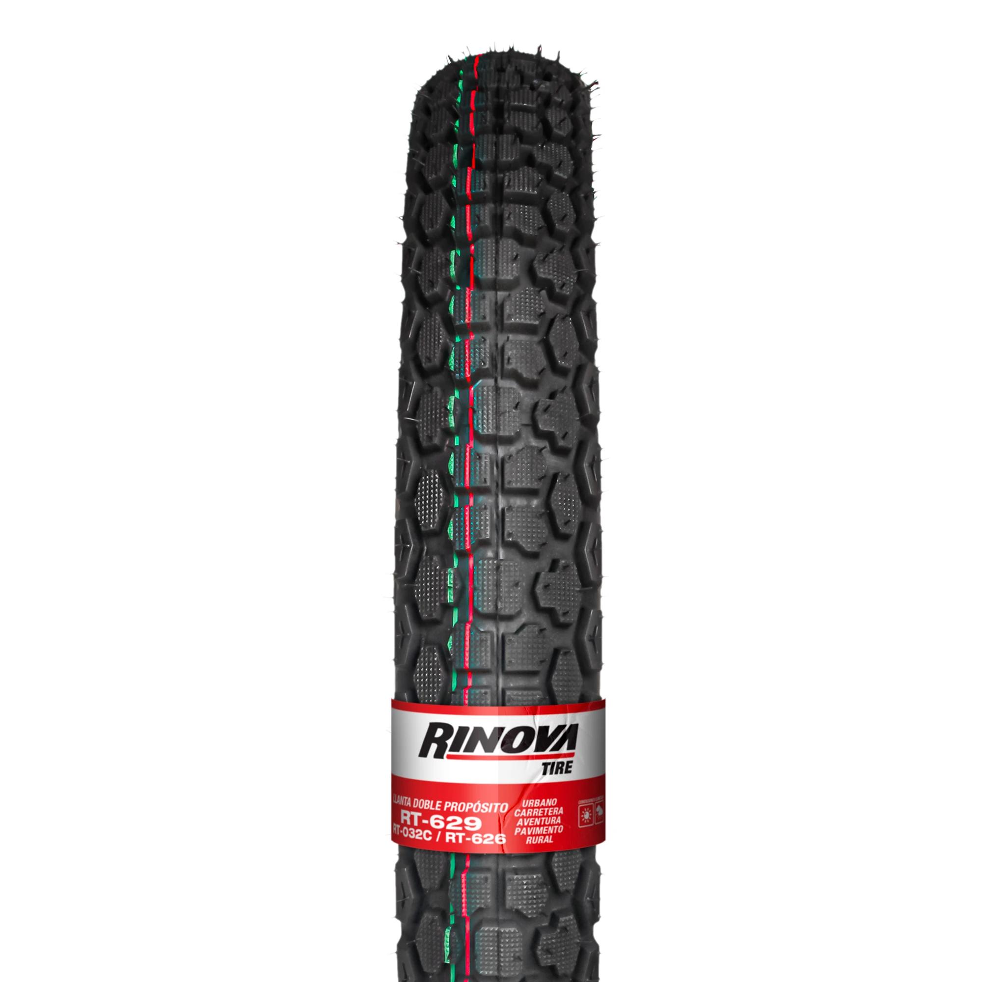 Llanta Moto Doble Propósito 300-17 Rinova RT-629 53L Sellomatic