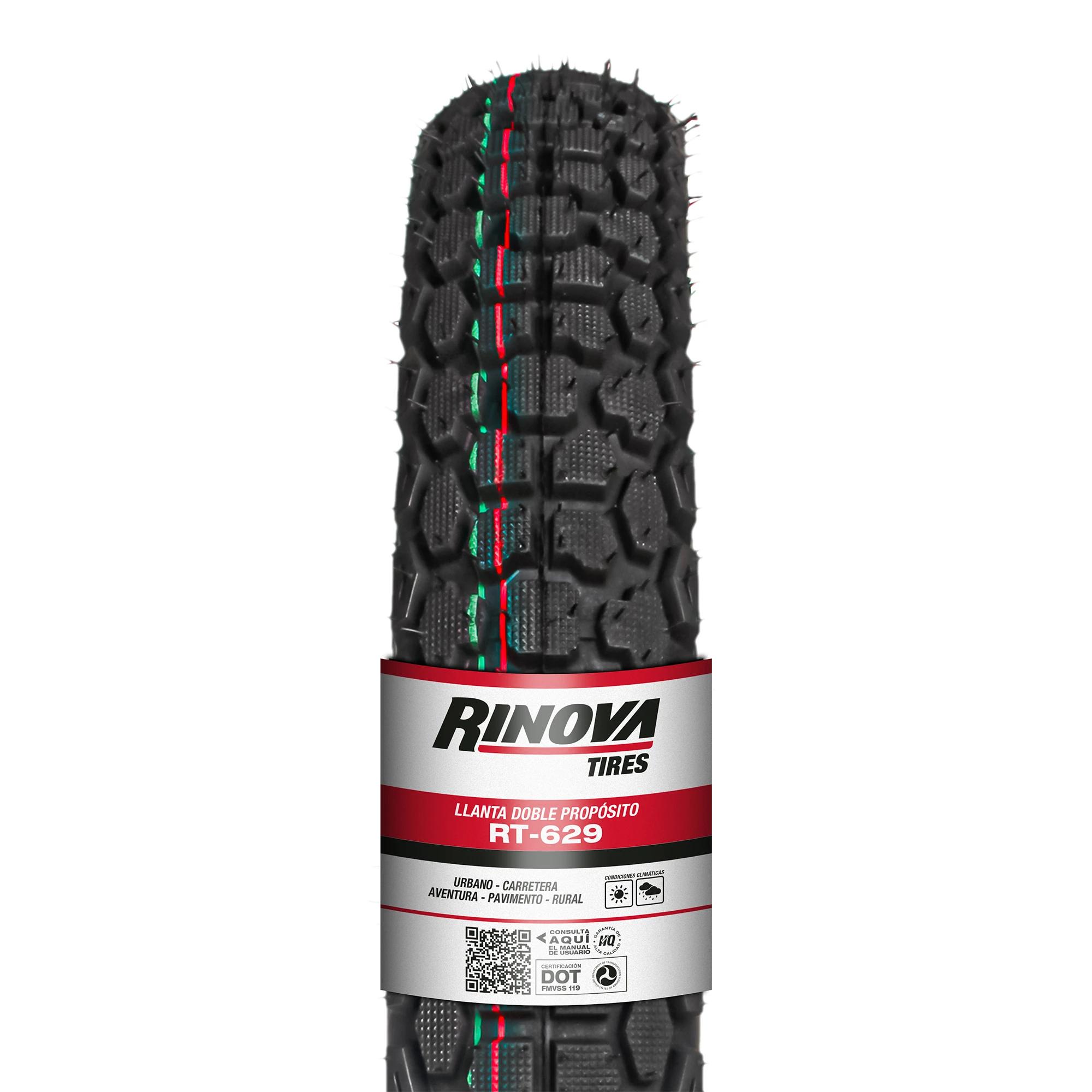 Llanta Moto Doble Propósito 90/90-17 Rinova RT-629 63L Sellomatic