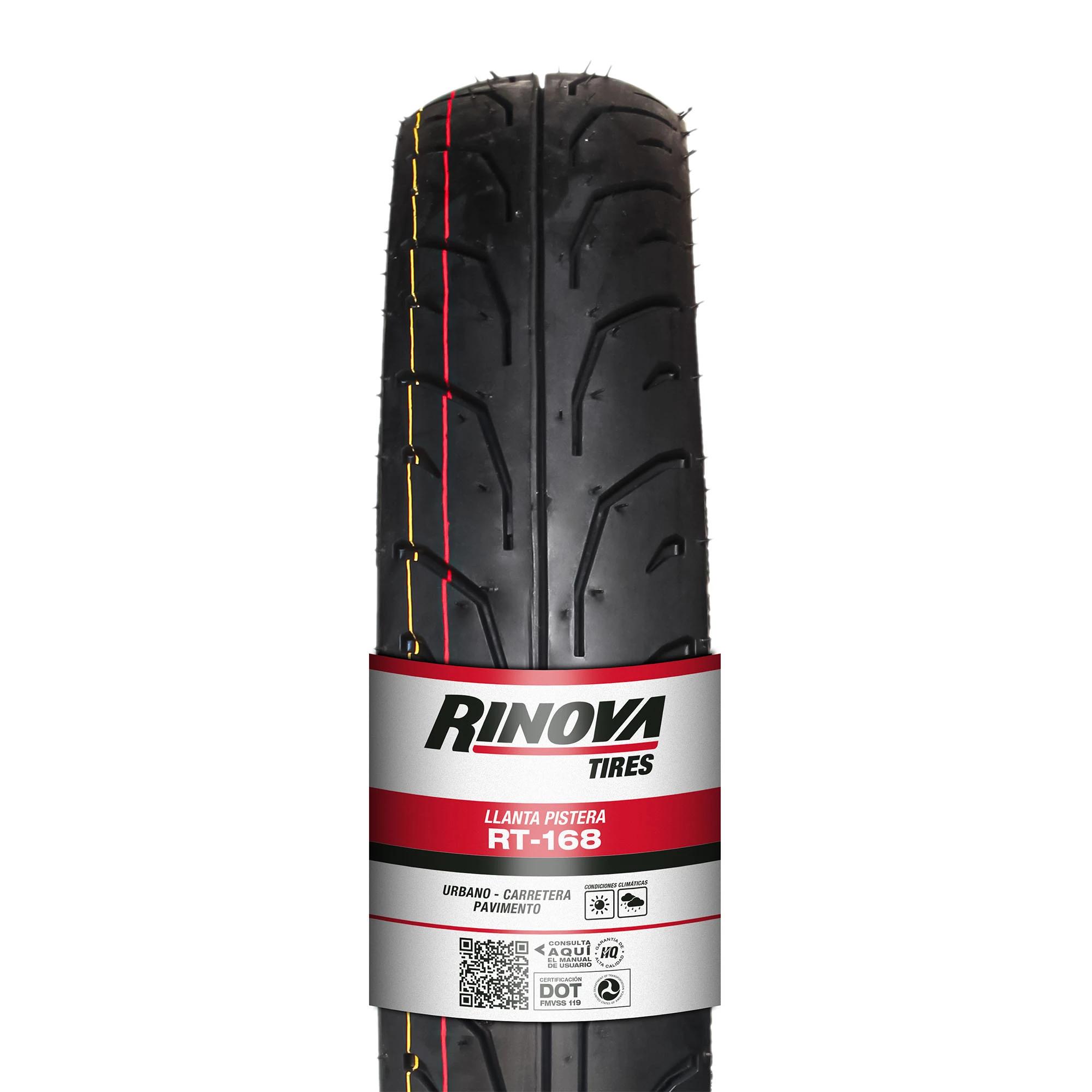 Llanta Moto Pistera 100/80-17 Rinova Tires RT-168 58L Sellomatic