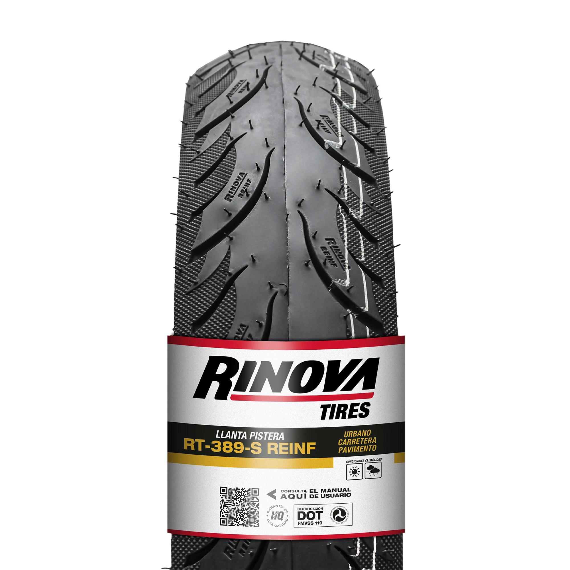Llanta Moto Pistera 110/70-17 Rinova RT389-S 54L Reforzada Sellomatic