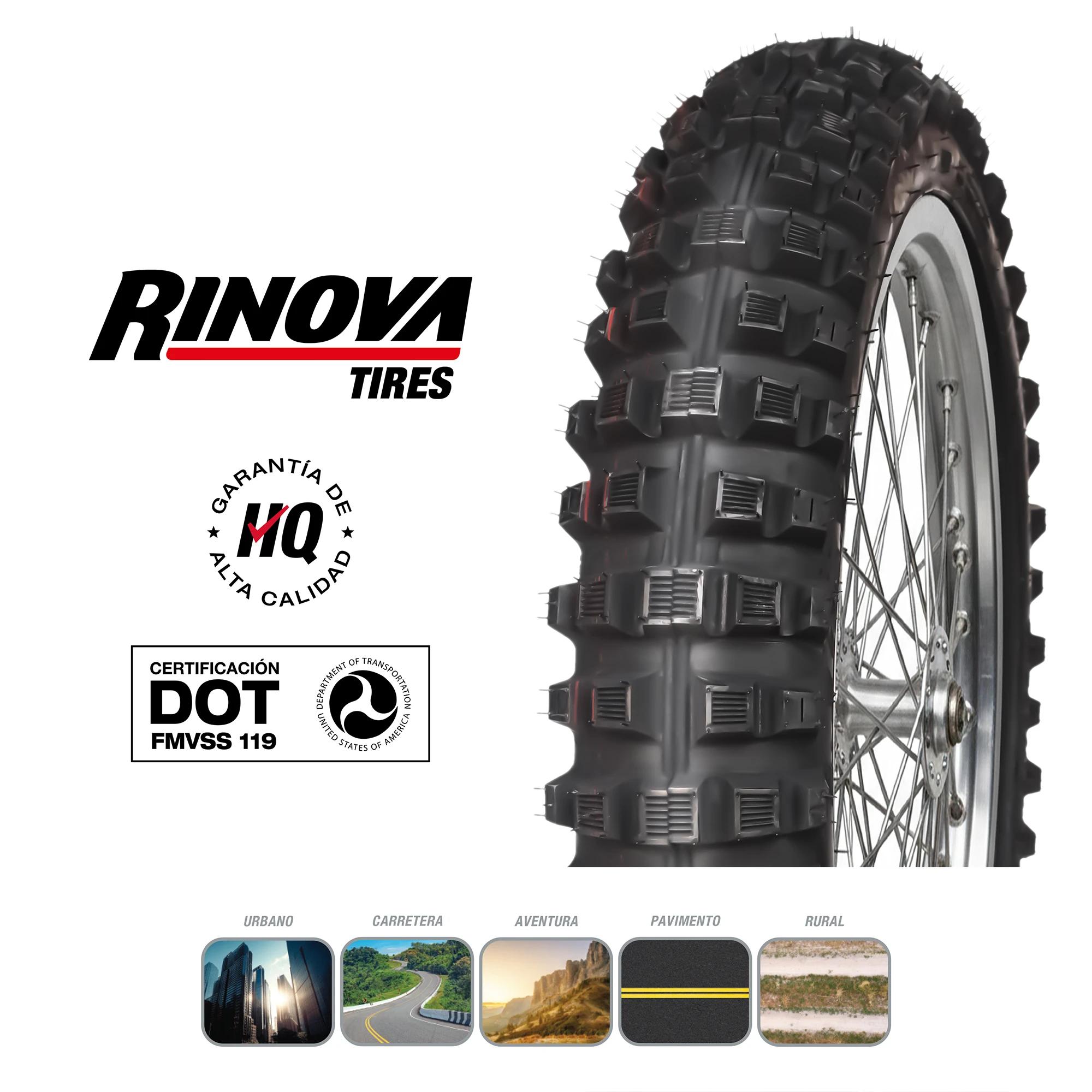 Llanta Moto Enduro 410-17 Rinova Tires RT-054C TT 62P 5
