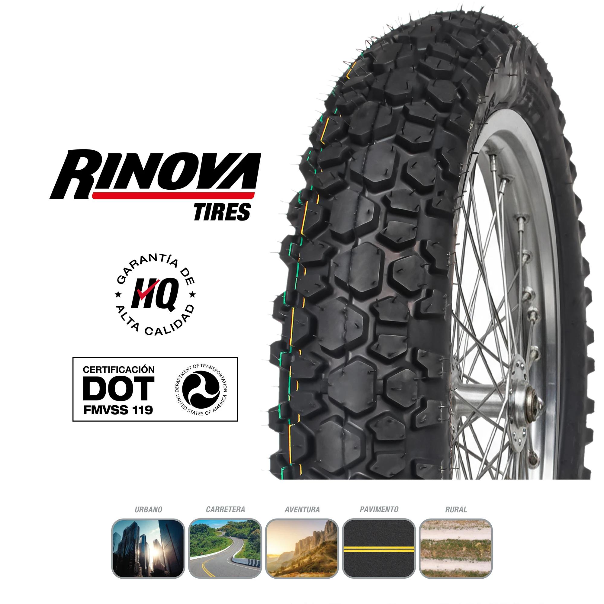 Llanta Moto Enduro 110/90-17 Rinova Tires RT-070 72L Sellomatic 5