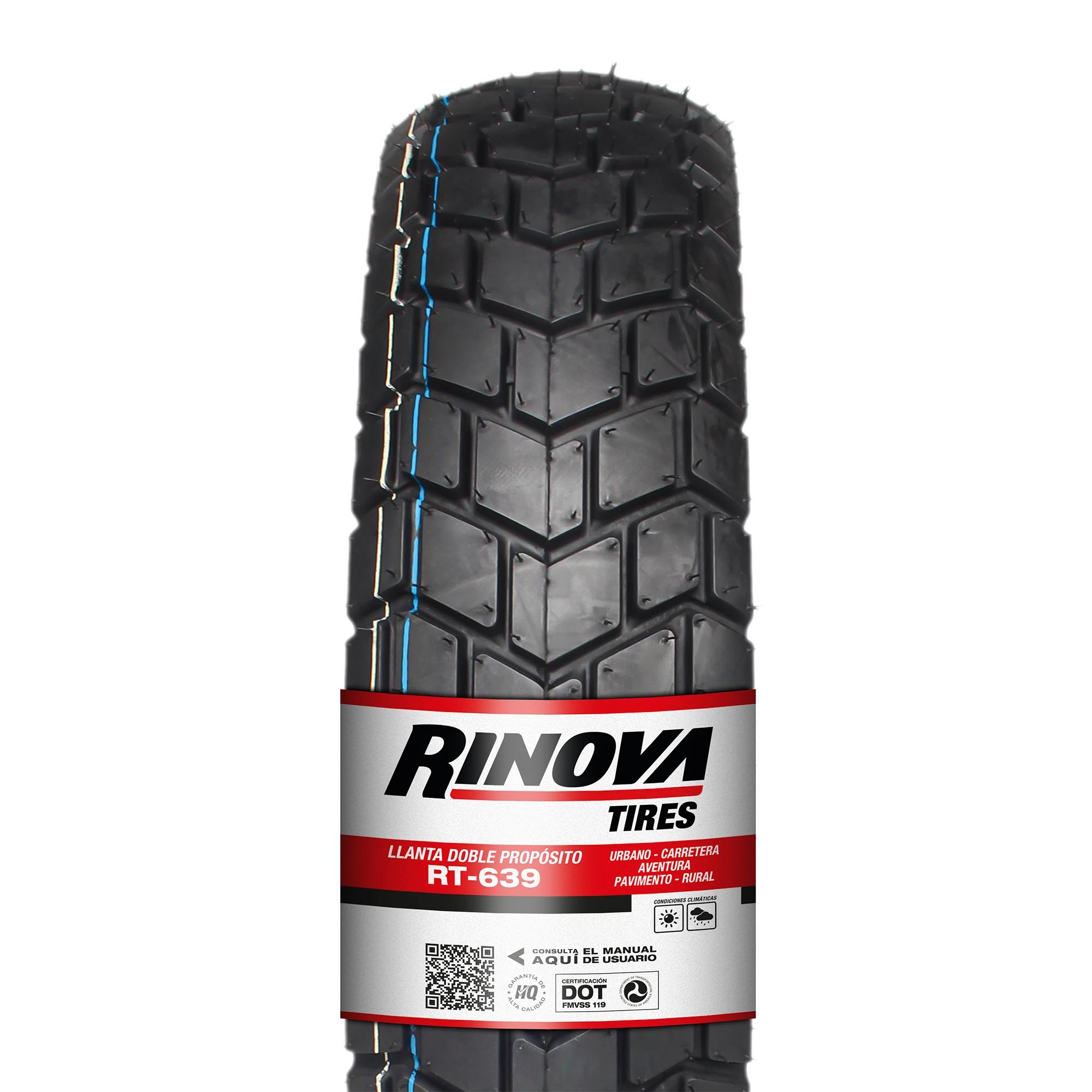Llanta Moto Doble Propósito 130/70-17 Rinova RT-639 72L Sellomatic