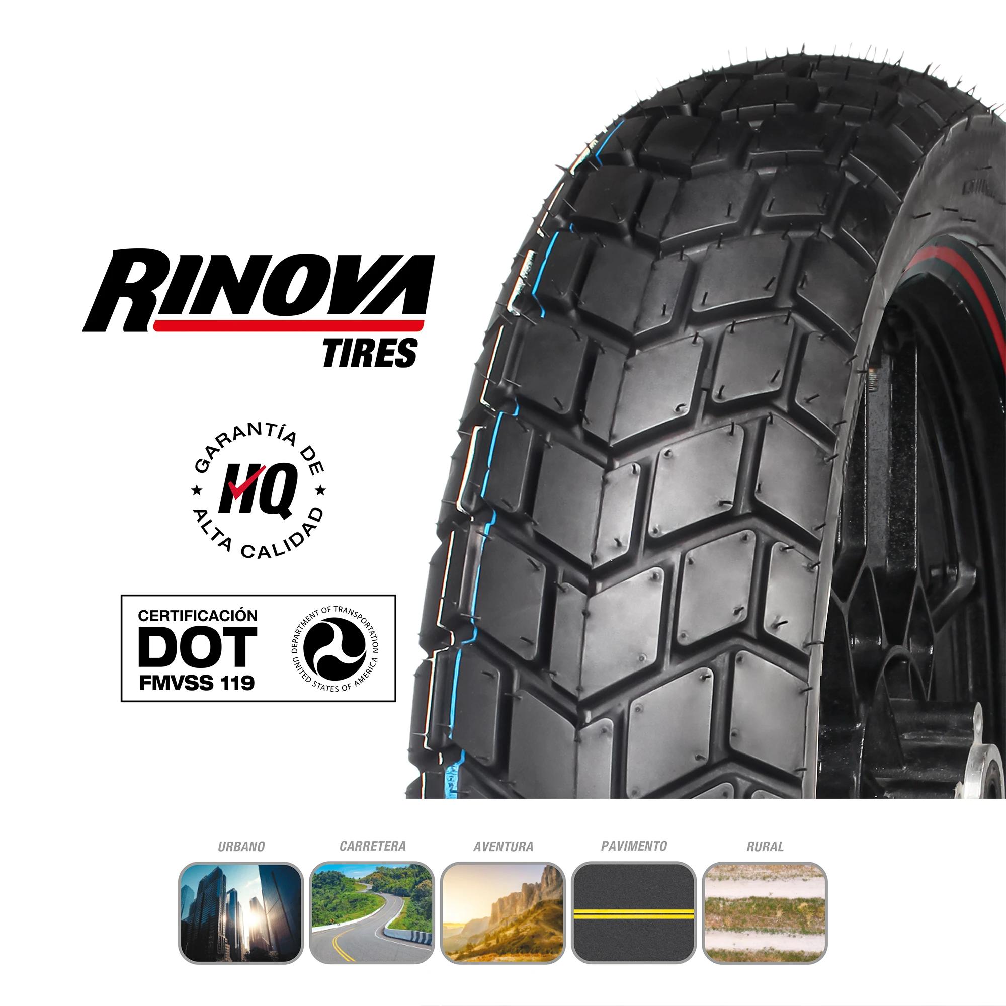 Llanta Moto Doble Propósito 130/70-17 Rinova RT-639 72L Sellomatic 5