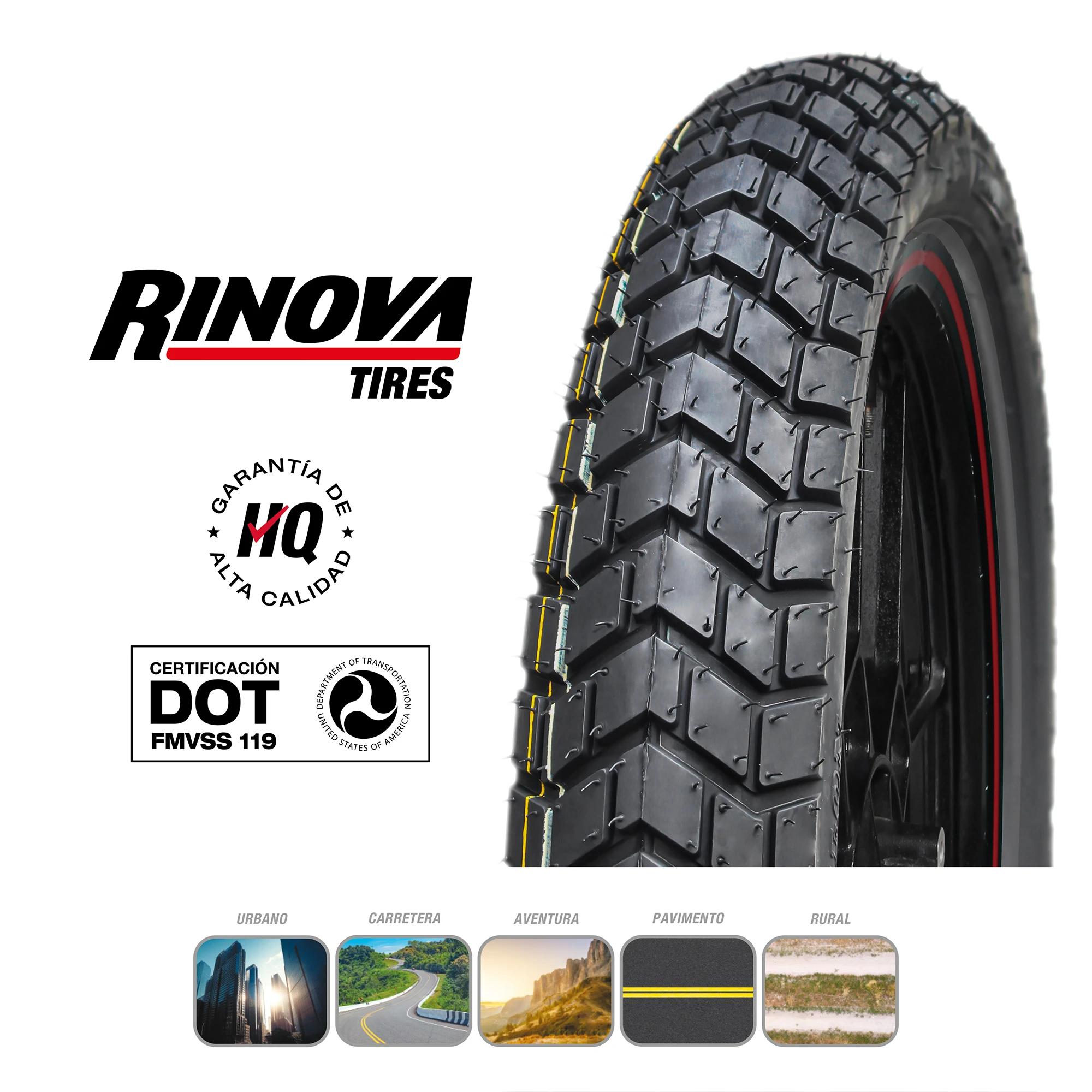 Llanta Moto Doble Propósito 90/90-18 Rinova RT-639 60L Sellomatic 5