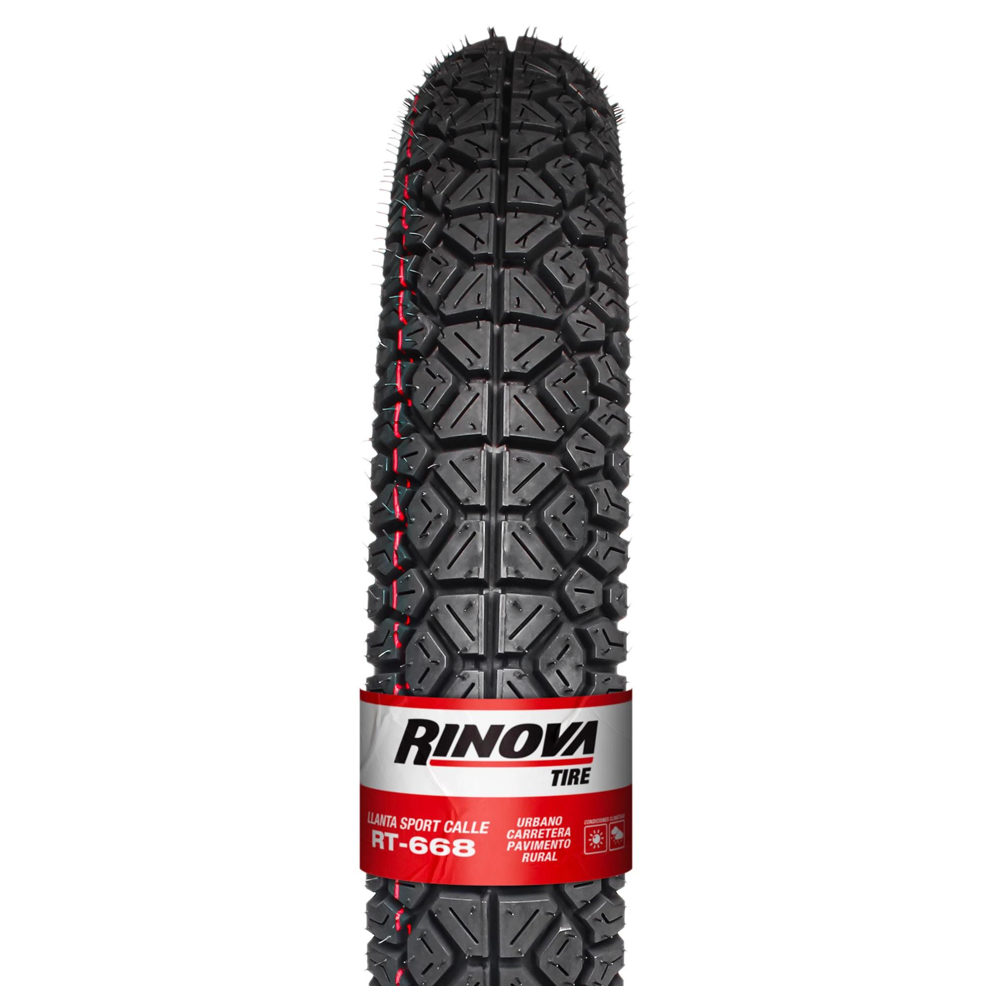 Llanta Moto Sport Calle 100/90-18 Rinova RT-668 68L Sellomatic