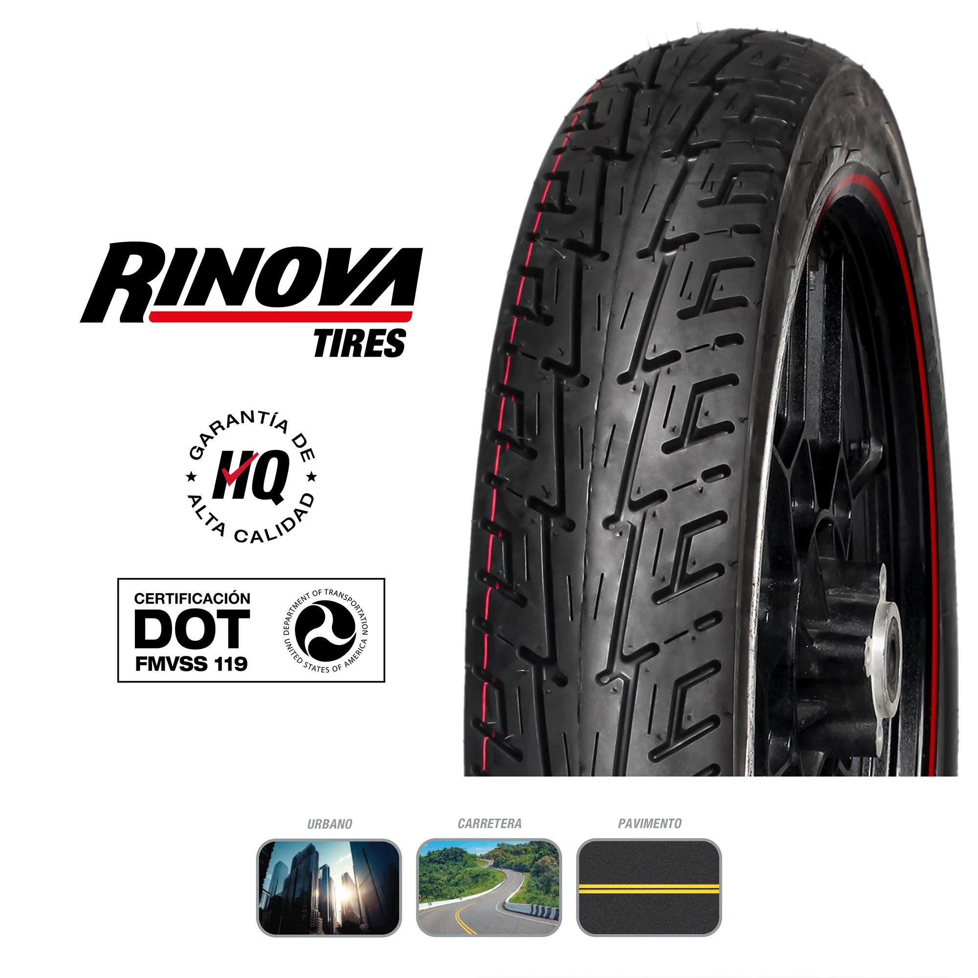 Llanta Moto Pistera 100/90-18 Rinova Tires RT-250 68L Sellomatic 5
