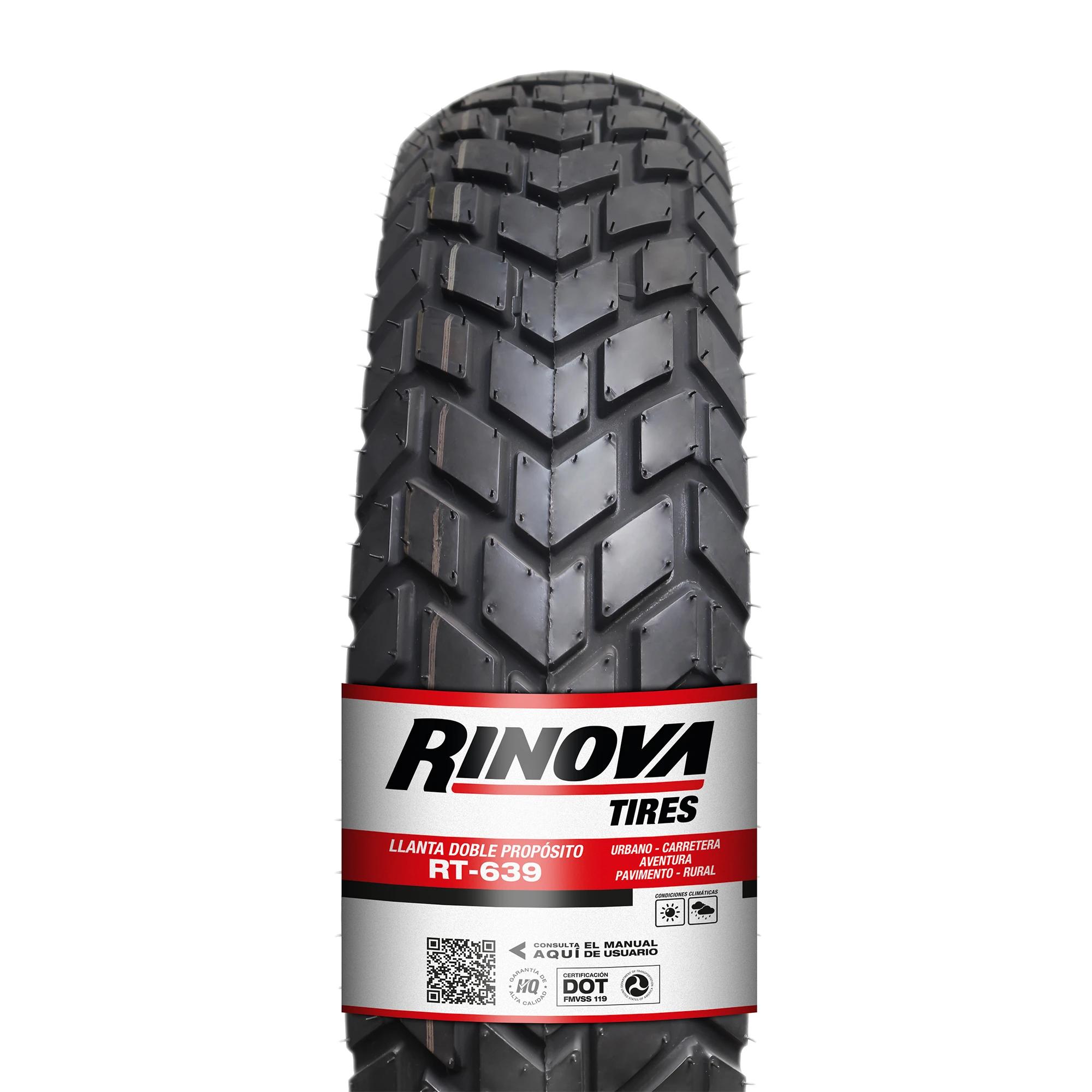 Llanta Moto Doble Propósito 130/70-18 Rinova RT-639 TT 69P